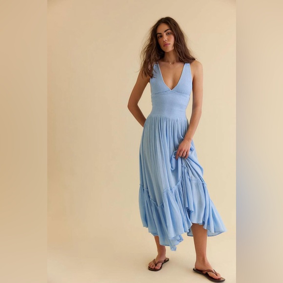 FREE PEOPLE free-est - Fun In The Sun Maxi in blue size XS - Picture 3 of 9